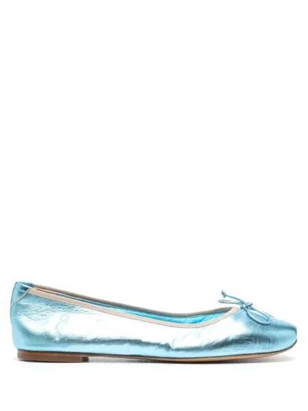 Casadei балетки с эффектом металлик, синий