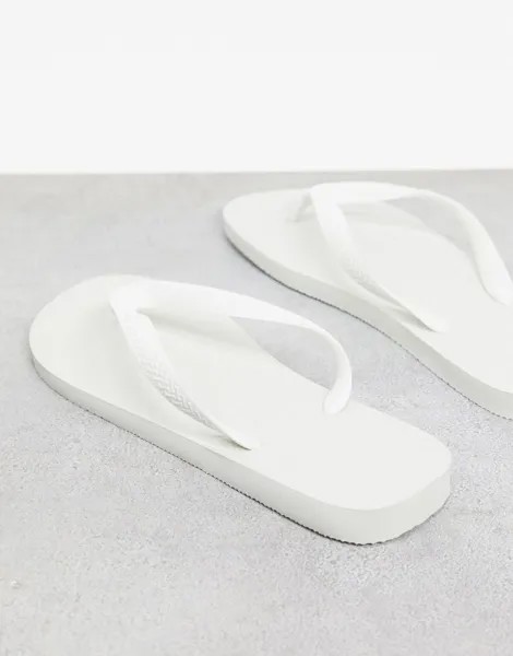 Белые классические шлепанцы Havianas Havaianas