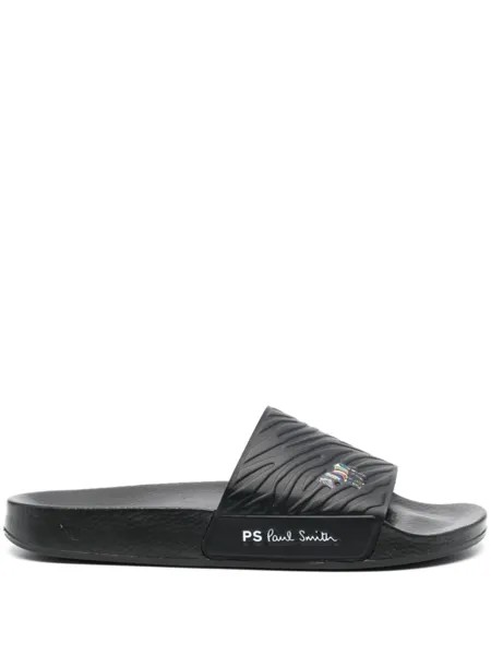 PS Paul Smith шлепанцы с логотипом, черный