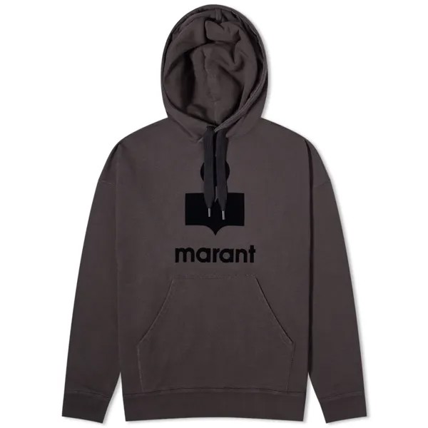 Худи Isabel Marant Miley Logo, цвет Faded Black