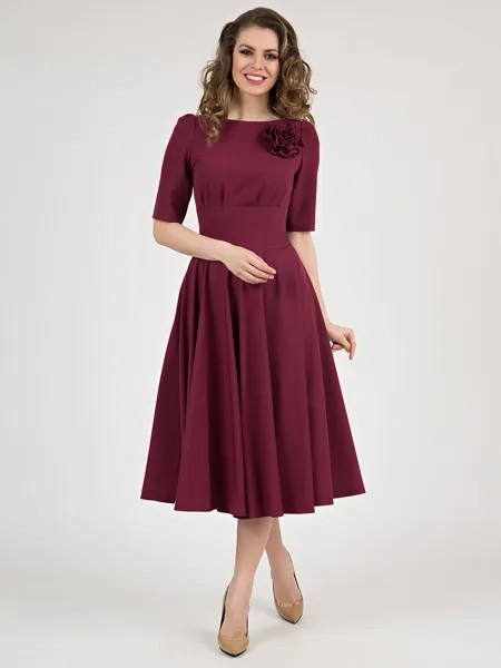 Платье женское Olivegrey Pl000610L(santa) бордовое 46 RU