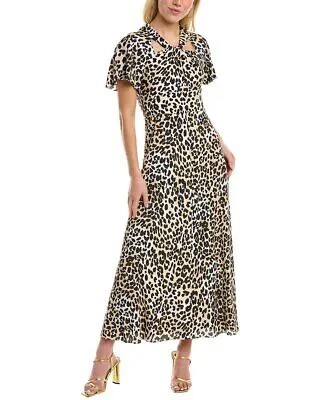 Платье миди Temperley London Wild Cat женское коричневое, UK6