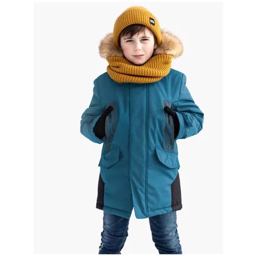 Куртка зимняя для мальчика Nikastyle 4з3321 (атлантик, размер 152)