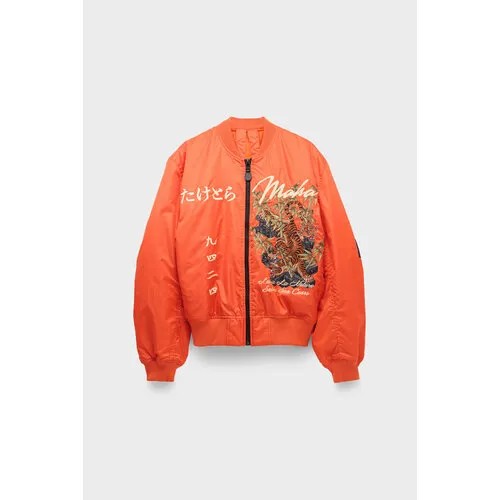 Бомбер Maharishi 5097 take tora ma1 flight jacket, размер 54, оранжевый