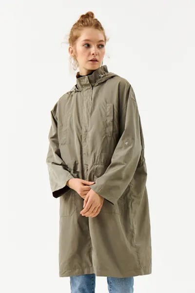 Плащ oversize с капюшоном