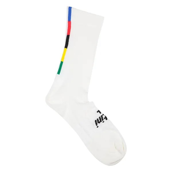 Носки Santini UCI Rainbow High Profile, белый