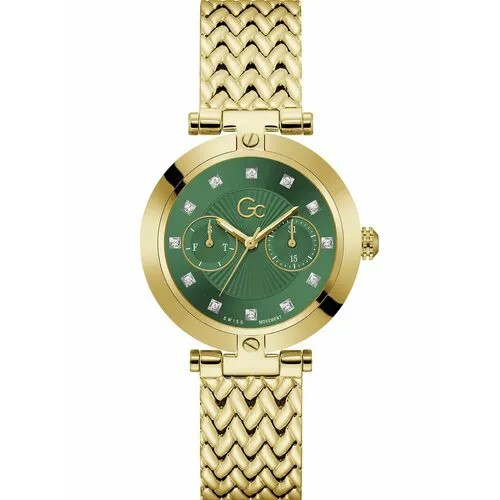 Наручные часы Gc Z21007L1MF, золотой, зеленый