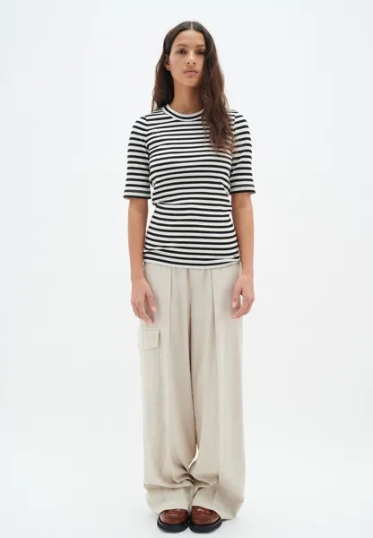 Футболка с принтом DAGNA STRIPED InWear, цвет whisper white midnight magic