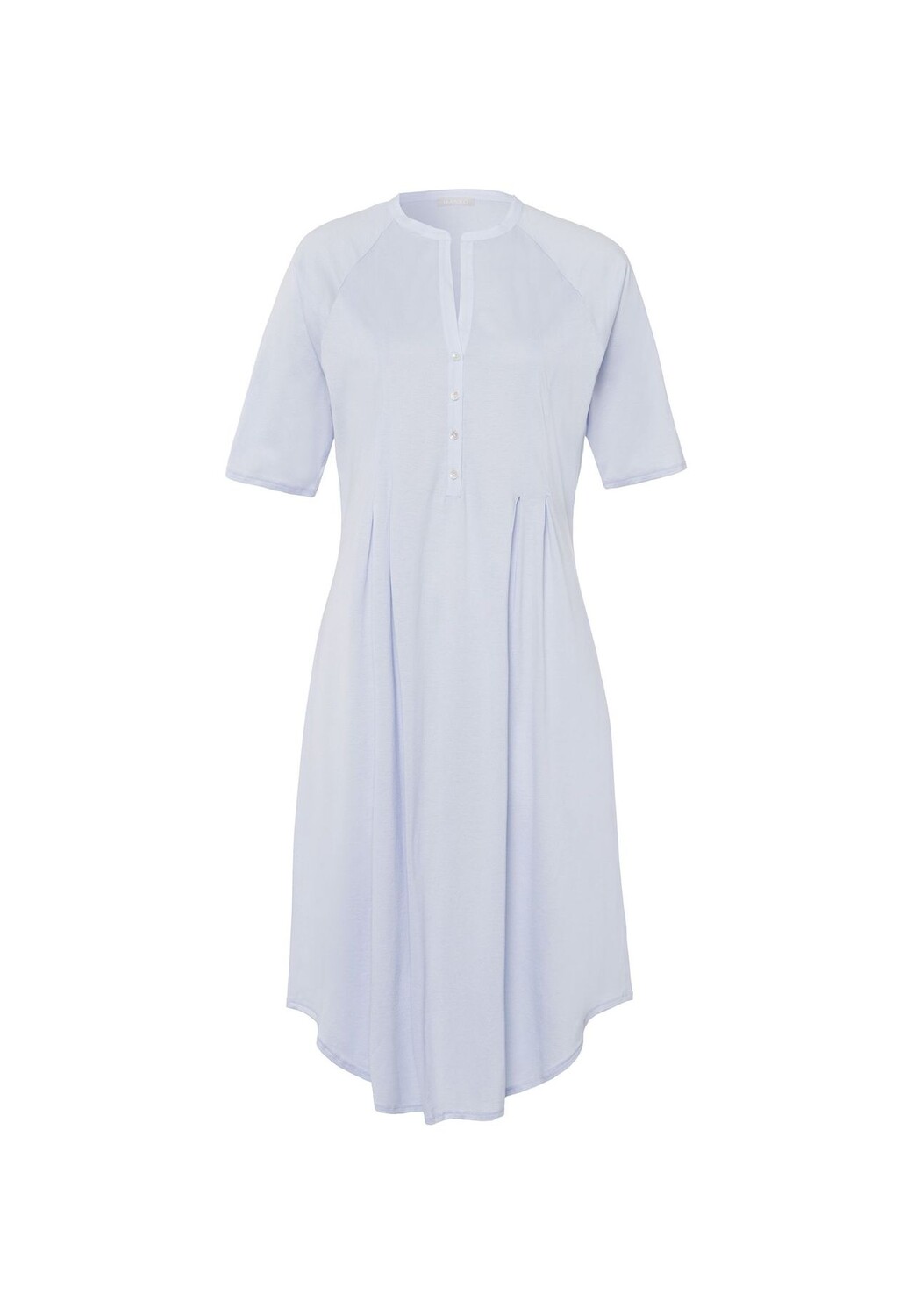 Ночная рубашка с коротким рукавом Cotton Deluxe 100см HANRO, цвет Blue Glow Damen