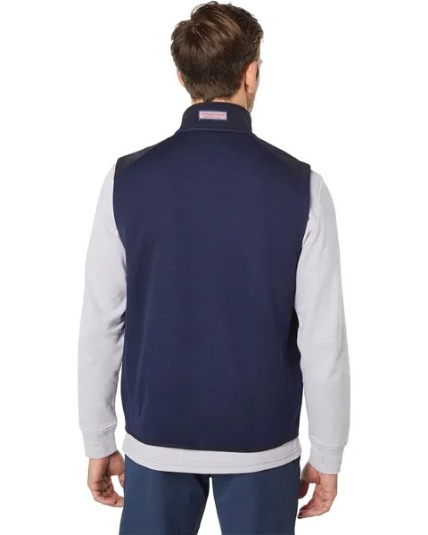 Утепленный жилет Vineyard Vines Mountain Sweater Fleece Vest, цвет Nautical Navy