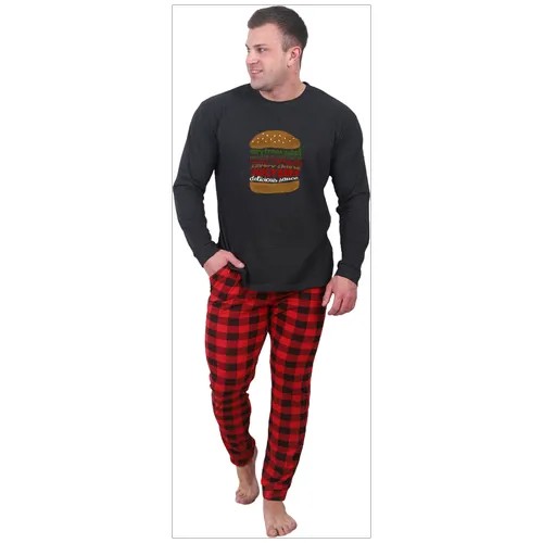 Пижама  Оптима Трикотаж, размер 58, красный