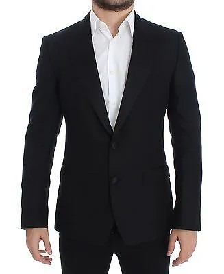 Блейзер DOLCE - GABBANA Черный шерстяной шелковый пиджак SICILIA Пальто IT46/ US36 Рекомендуемая розничная цена 2000 долларов США
