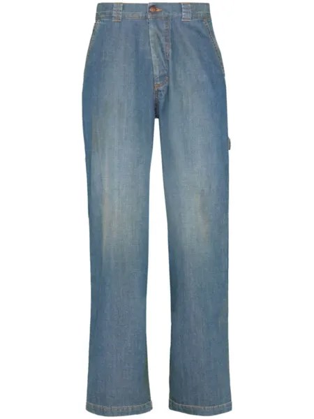 Maison Margiela широкие джинсы Americana, синий