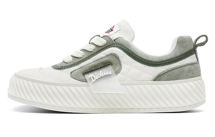 Кроссовки Dickies Skateboarding Shoes Women's Low-top Beige/black/green, зеленый