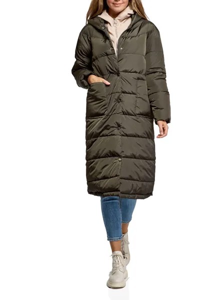 Куртка женская oodji 10207009-1 хаки 44/170