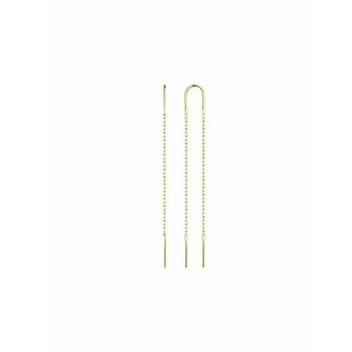 Серьги цепочки The Jeweller, красное золото, 585 проба, золотой