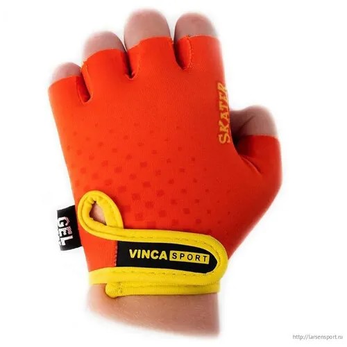 Перчатки Vinca Sport детские, красный, желтый