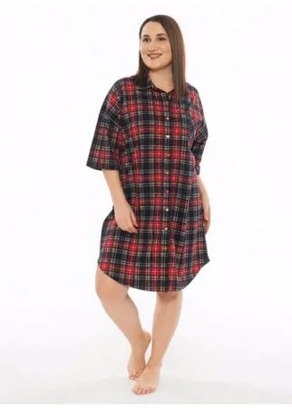 Женский халат домашний VIENETTA 102002 5231, синий 3XL 54
