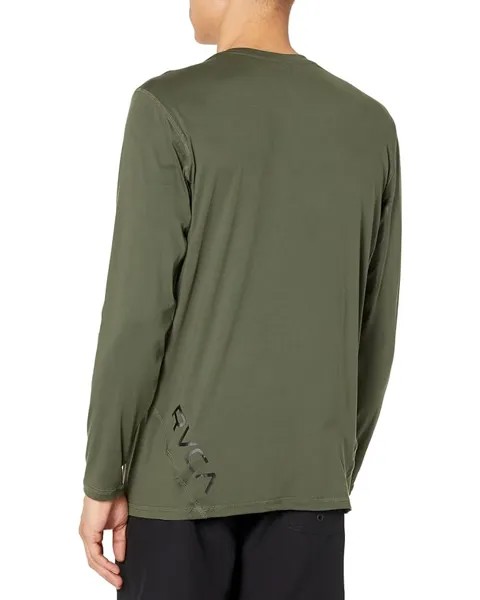 Топ RVCA VA Sport Vent Long Sleeve Top, цвет Dark Olive