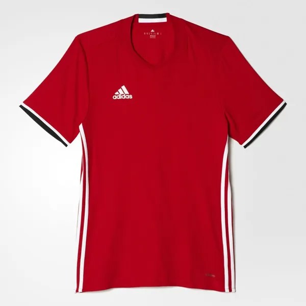 Красная джерси Adidas Condivo 16, молодежная футбольная тренировочная футболка с короткими рукавами, НОВИНКА