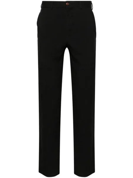 Зауженные габардиновые брюки Comme des Garçons Homme Plus, черный