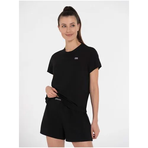 Футболка Pierre Cardin, хлопок, однотонная, размер XL, черный