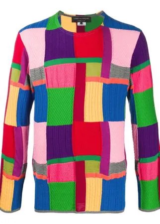 Comme Des Garçons Homme Plus свитер в стиле колор-блок