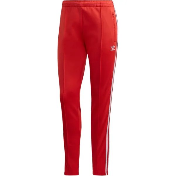 Штаны спортивные SST Knit женские красные Adidas Originals