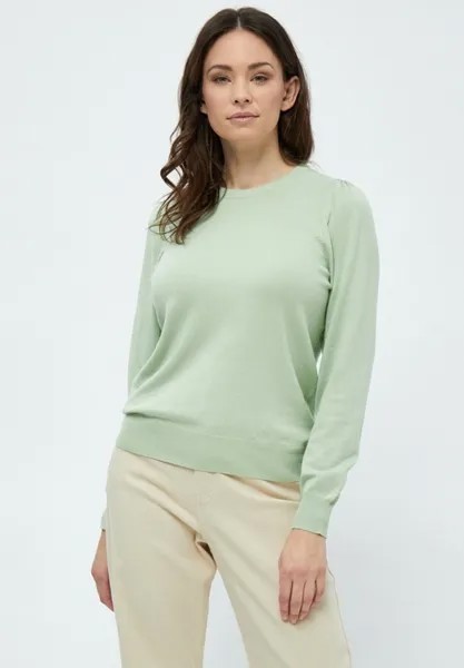 Свитер PEPPERCORN Tana Puff Longsleeve, зеленый мятный