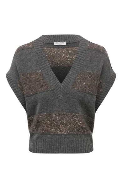 Жилет из шерсти и кашемира Brunello Cucinelli