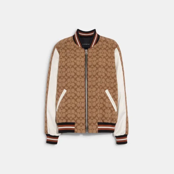 Куртка COACH Signature Souvenir, цвет Khaki Multi