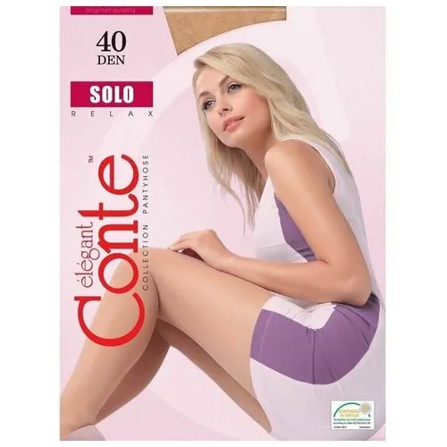 Колготки Conte elegant Solo, 40 den, размер 2, natural