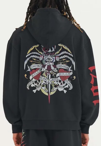 Толстовка на молнии Ed Hardy, черный