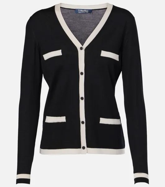 Кардиган из кенийской шерсти 'S Max Mara, черный