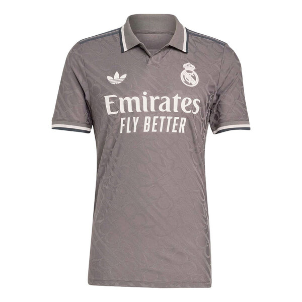 Футболка real madrid 24 25 третья аутентичная футболка Adidas, серый