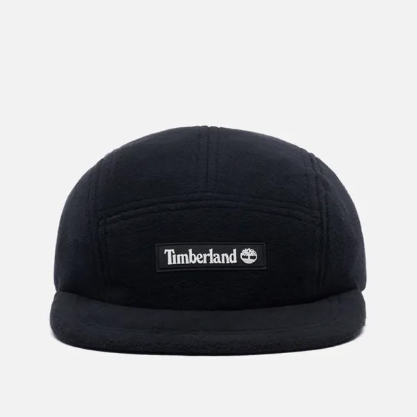 Бейсболка мужская Timberland Fleece Flat Brim чёрная, one size