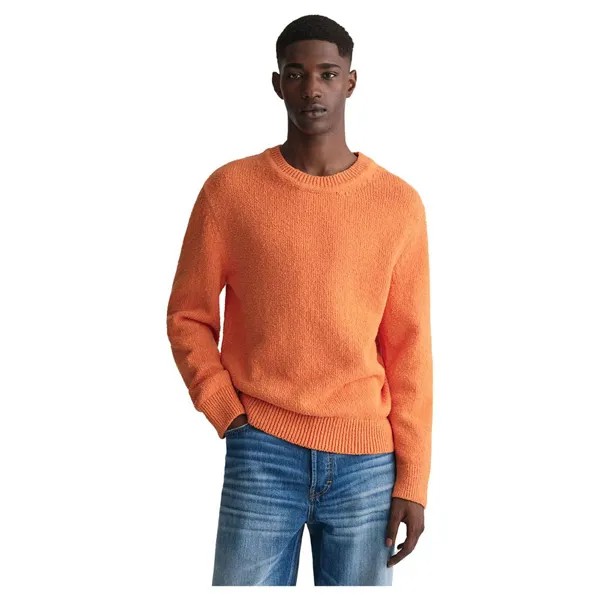 Свитер Gant Bouclé Crew Neck, оранжевый