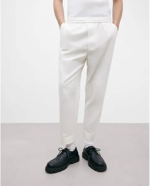 Мужские брюки-джоггеры с эластичной резинкой на талии и однотонным принтом Adolfo Dominguez