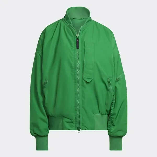Куртка adidas by Stella McCartney Woven Bomber, зеленый
