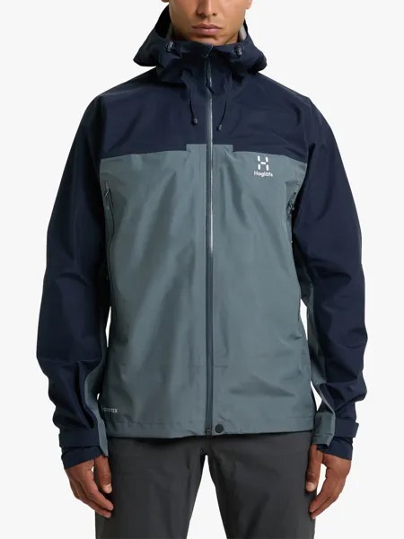 Мужская водонепроницаемая куртка Roc Flash Gore-Tex Haglöfs, стальной синий/тарн синий
