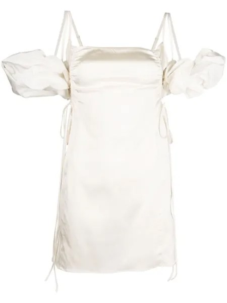 Jacquemus платье мини La Mini Robe Chouchou, белый