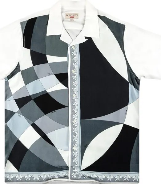 Рубашка Supreme x Emilio Pucci Short-Sleeve Shirt 'Black', черный