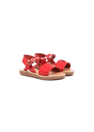 Ancient Greek Sandals cut-out heart leather sandals