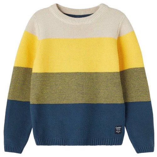 Name it, пуловер для мальчика, Цвет: желтый, размер: 116