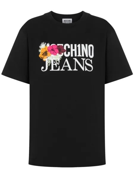 MOSCHINO JEANS футболка с логотипом, черный