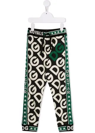 Dolce & Gabbana Kids спортивные брюки с принтом DG Mania