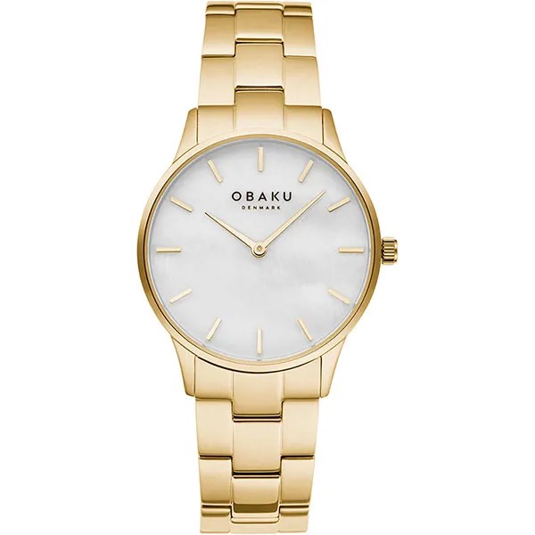 Наручные часы женские Obaku V247LXGWSG золотистые