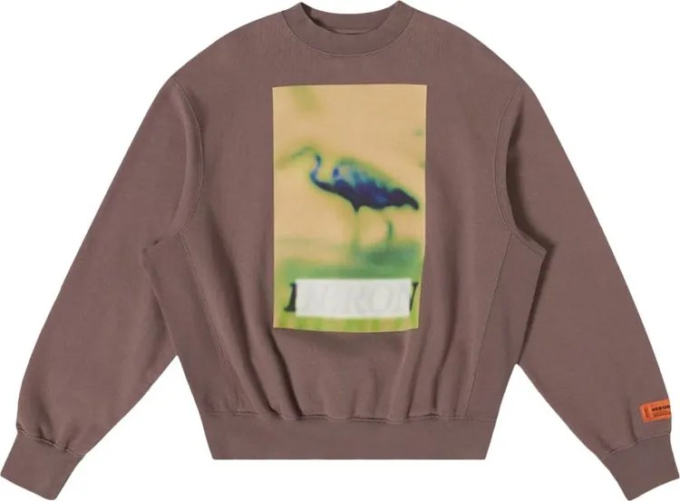 Толстовка Heron Preston Heron Censored Crewneck 'Grey/Yellow', серый