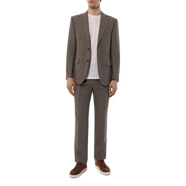 Костюм из льна и шерсти Corneliani