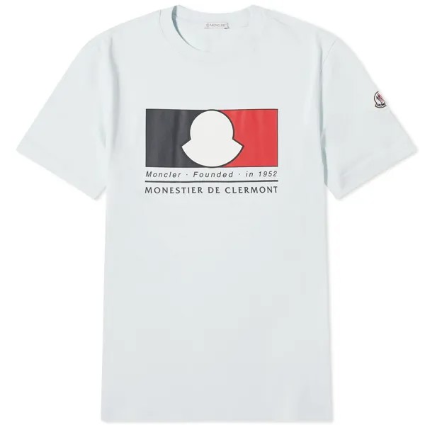 Футболка Moncler Box Logo, синий